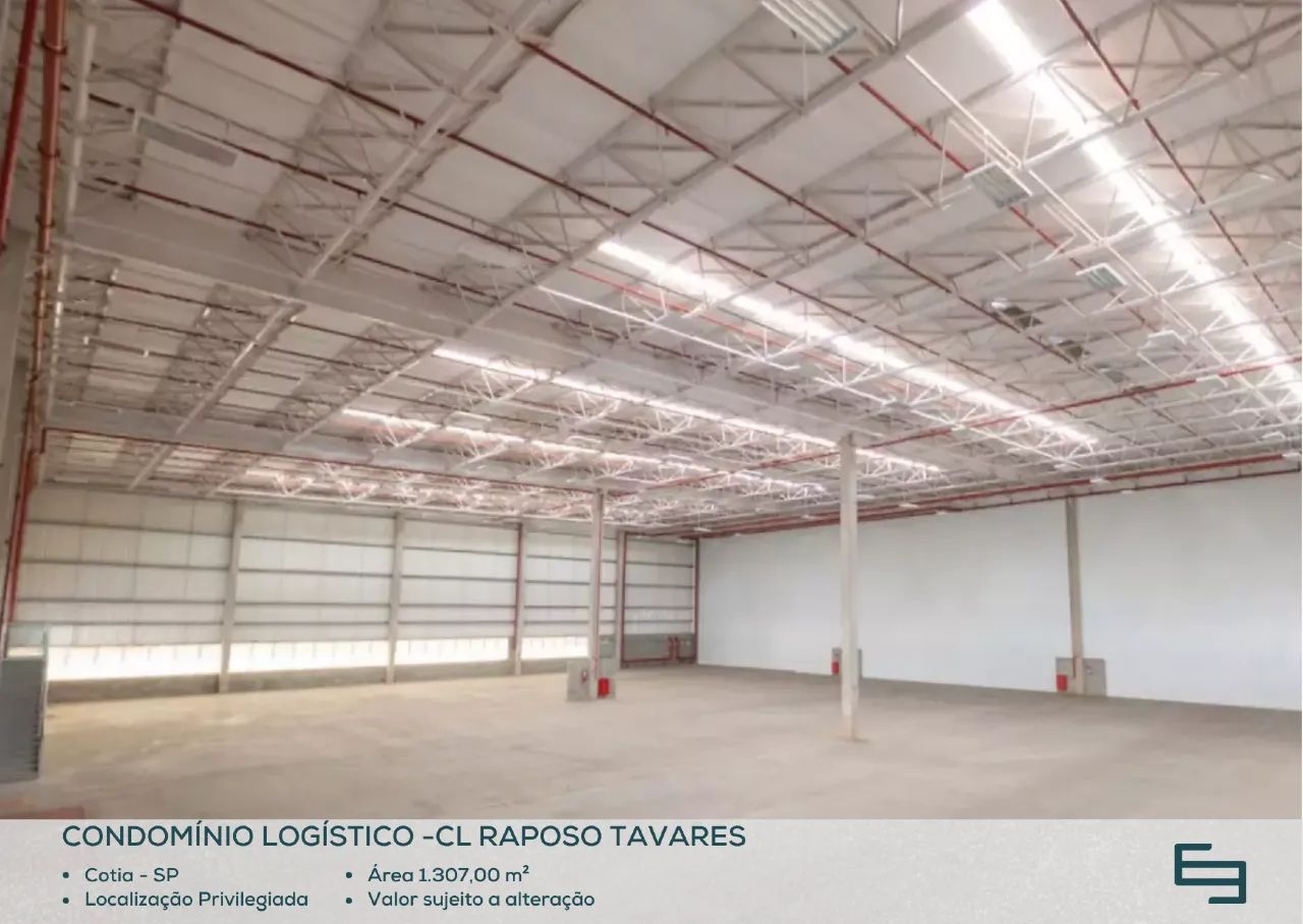 Galpão para alugar em Cotia/SP com 1.306,80 m² em condomínio logístico