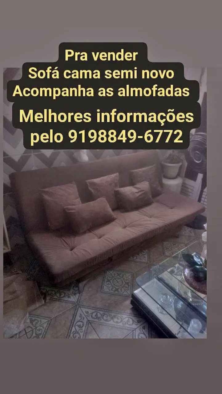 Vendo sofá cama semi novo 
