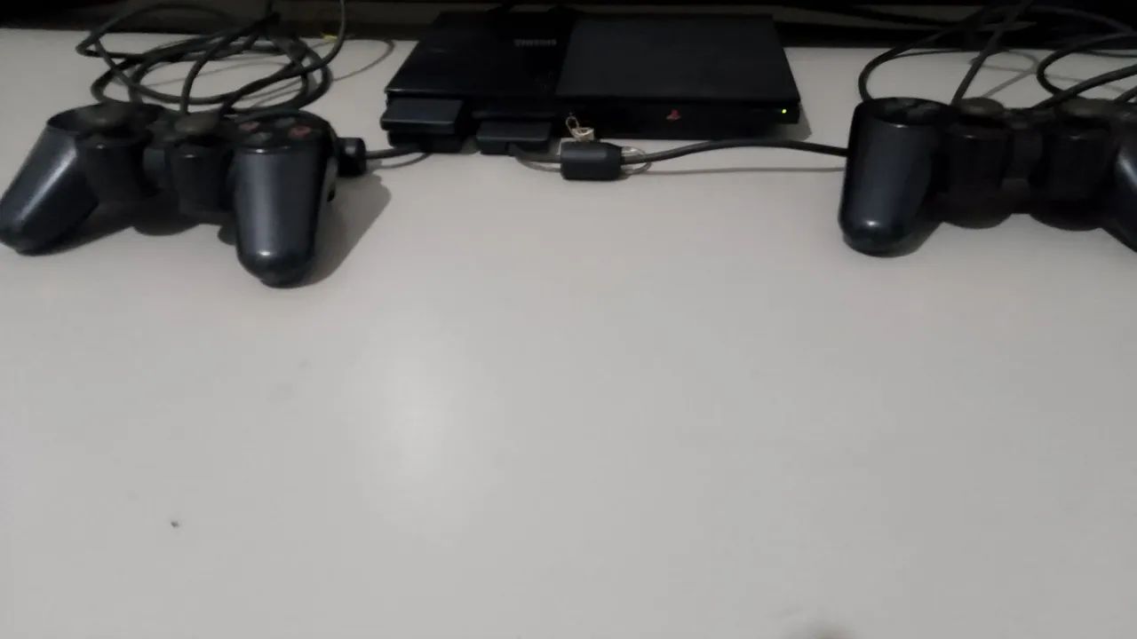 PS2 slim 02 controles e vários jogos  - Foto 4