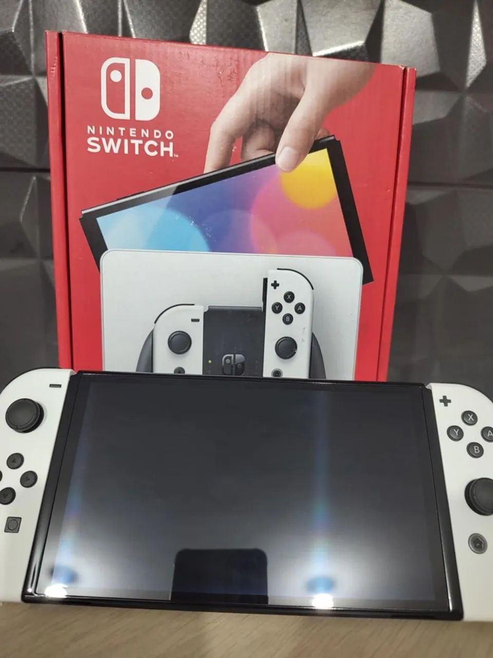Nintendo Switch OLED Branco Semi Novo Desbloquead@. - Foto 2