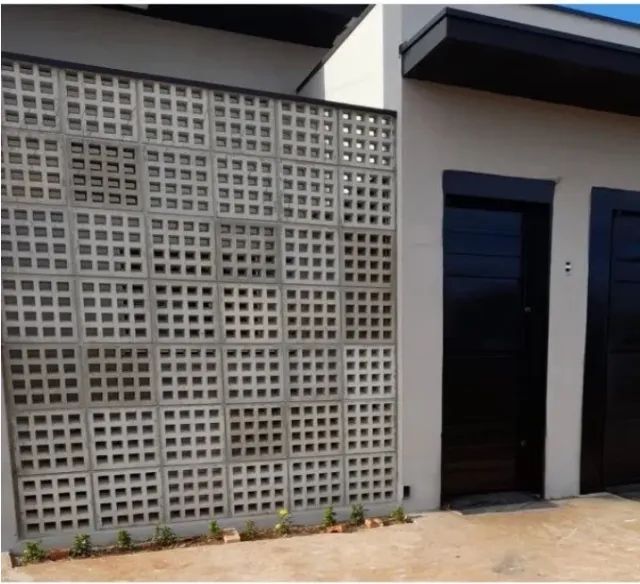 cobogó ou elemento vazado anti-chuva 16 furos - Foto 3