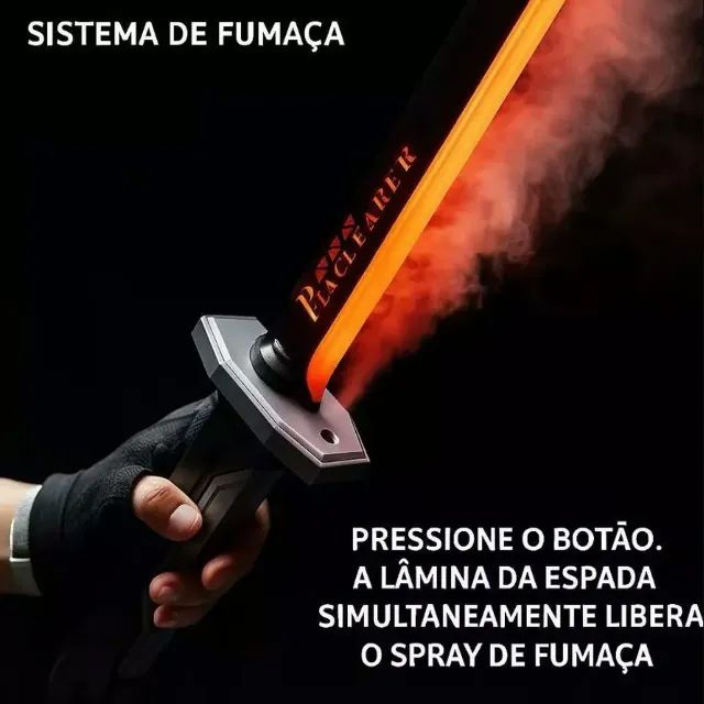 Katana de LED com Som e Efeito de Fumaça 83cm - Foto 4
