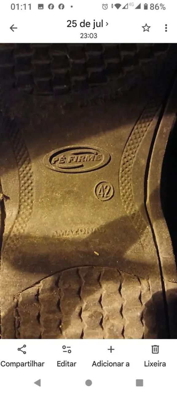 Sapato usado Tam. 42  RS 15,00 - Foto 4