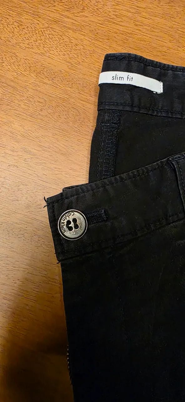 Calça sarja azul marinho Calvin Klein - Foto 2