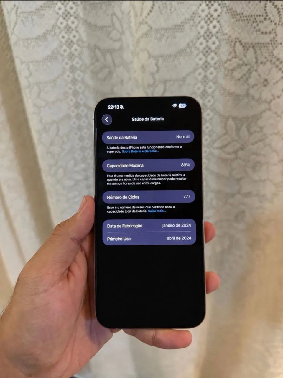 iPhone 15 Pro Max 256GB - 89% em Perfeito Estado  - Foto 3