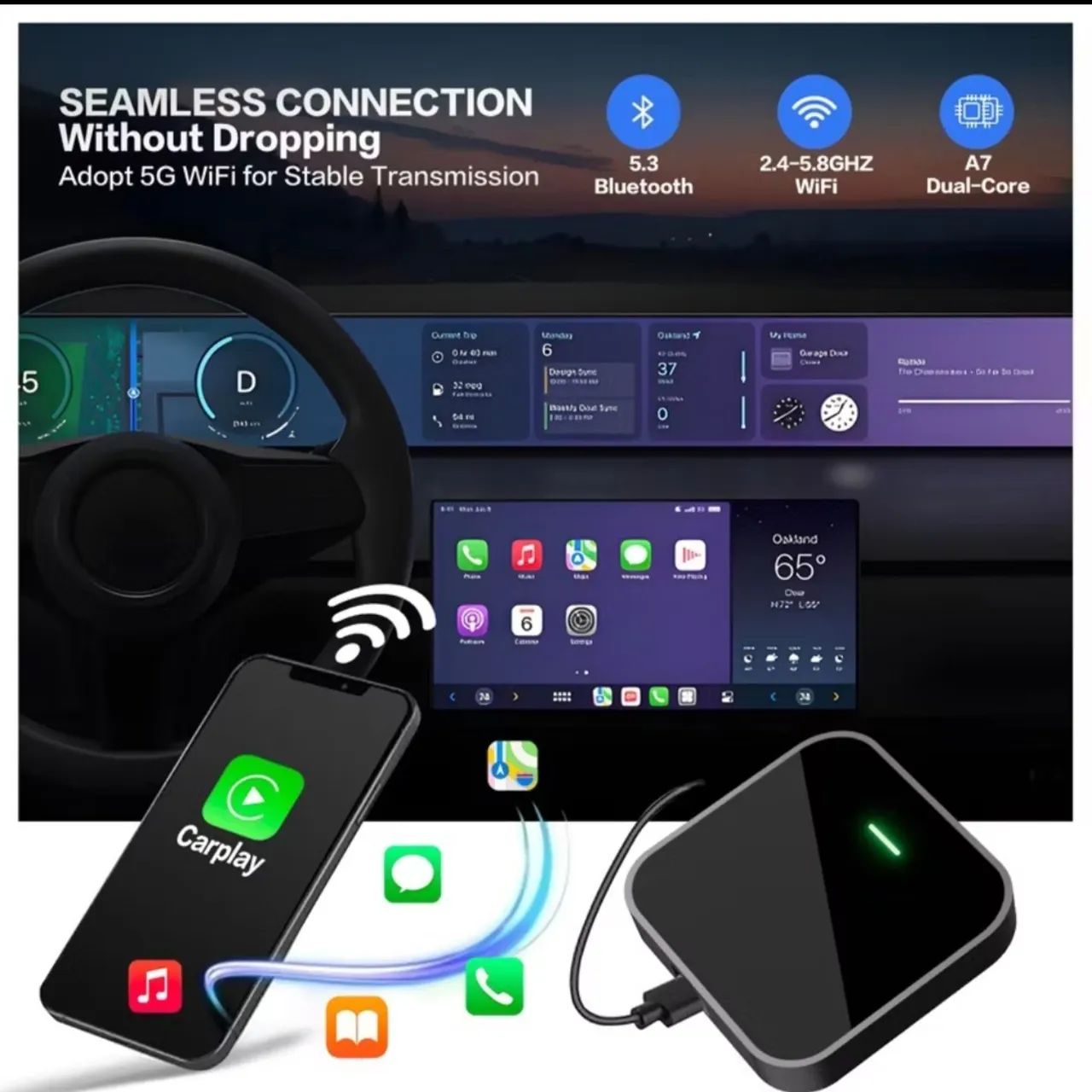Adaptador carplay Android auto - Foto 2