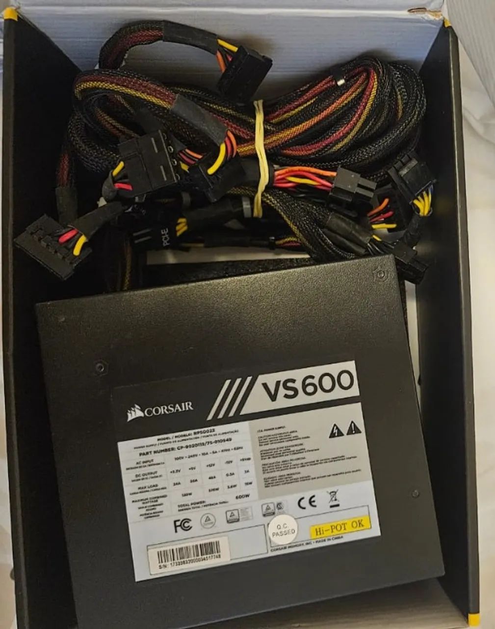 Fonte Corsair VS600 (600W) - Foto 2