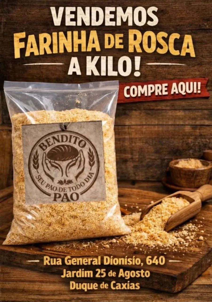 Farinha de Rosca Bendito Pão!