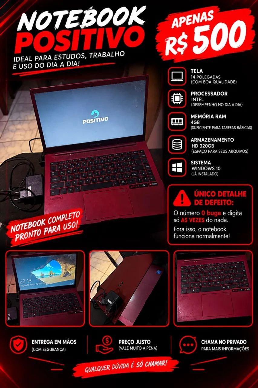 Notebook positivo 