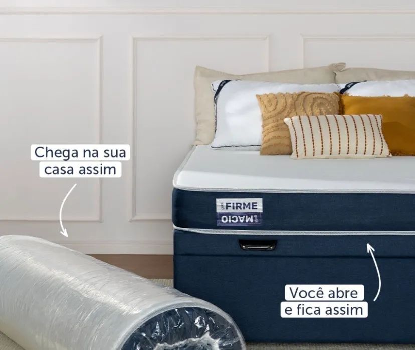 Novo! Colchão Casal Guldi Duplo Plus D28 - Foto 2