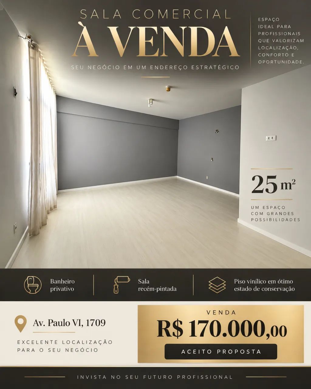 Vendo sala comercial na Pituba