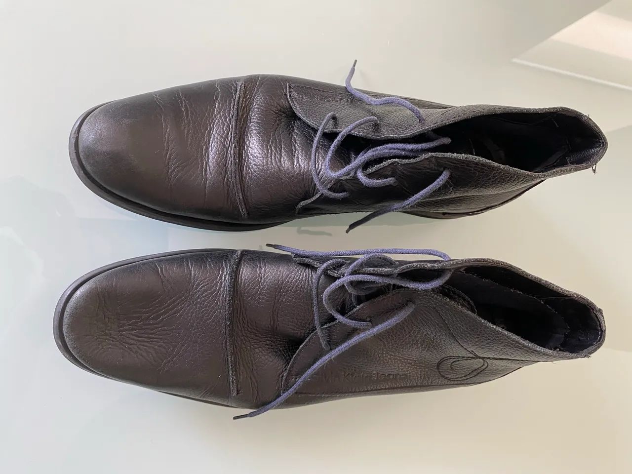 Bota de couro Calvin Klein masculina  - Foto 5