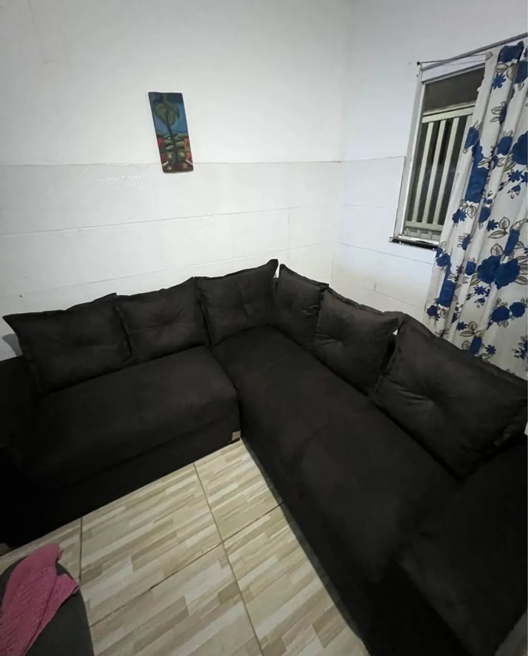 Sofá canto preto