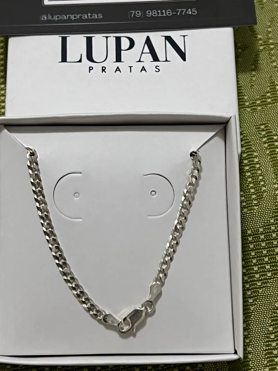 Pulseira em prata 925 modelo gourmet nova e linda  - Foto 5