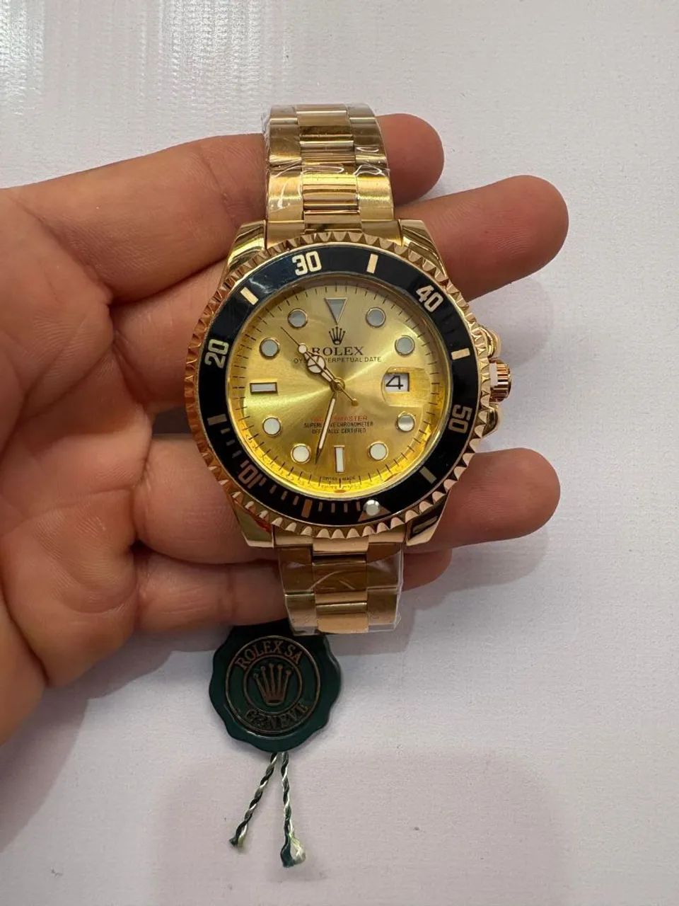Relógio Estilo Rolex em Aço Inoxidável - Foto 3