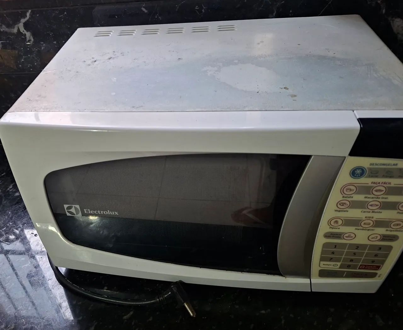 Microondas com defeito 