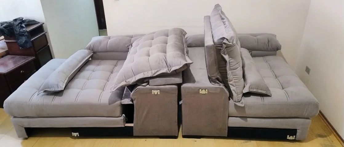 Sofá-cama Bipartido 262 cm - Novo - Foto 2
