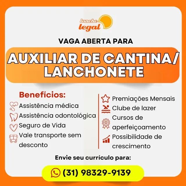 Auxiliar de Cantina / Lanchonete