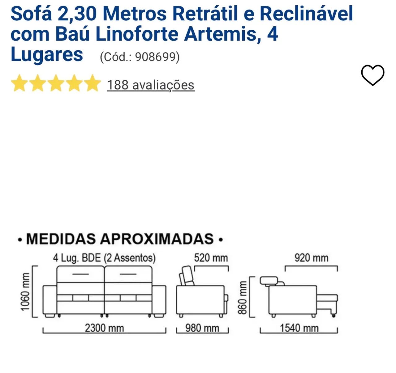 Sofá baú retrátil  - Foto 3