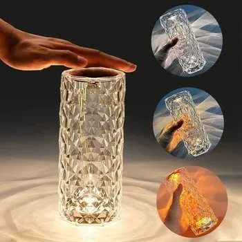 LUMINARIA CRISTAL CILINDRO LED 21X9CM REF: 5712<br> - Foto 2