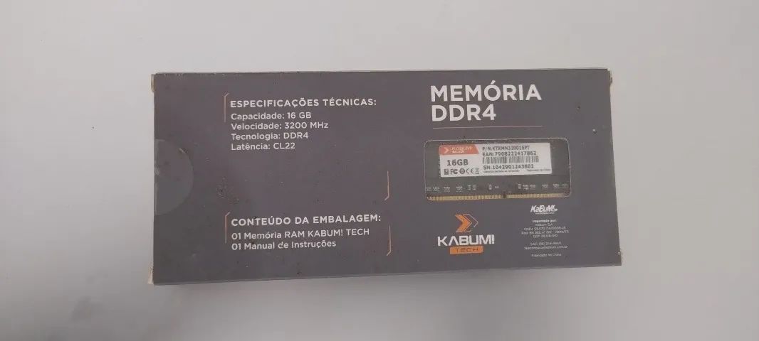 Memória Ram 16gb Ddr4 3200mhz - Kabum Tech