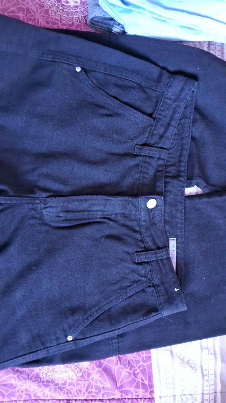 Calça wide leg preta - Foto 3