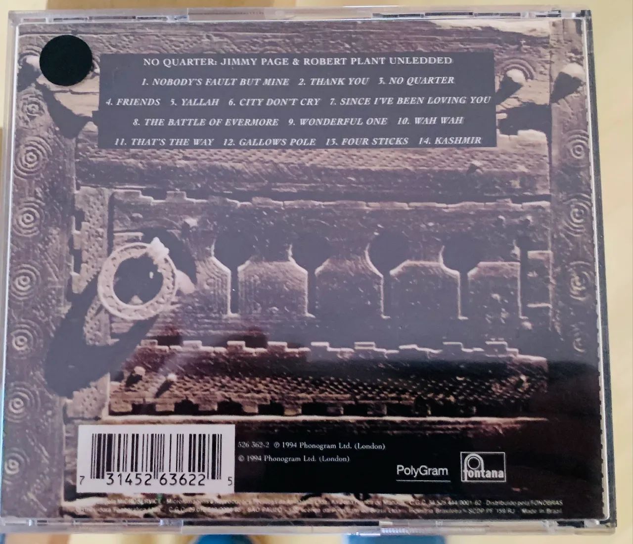 CD Jimmy Page & Robert Plant - No Quarter (Nacional) - Foto 2