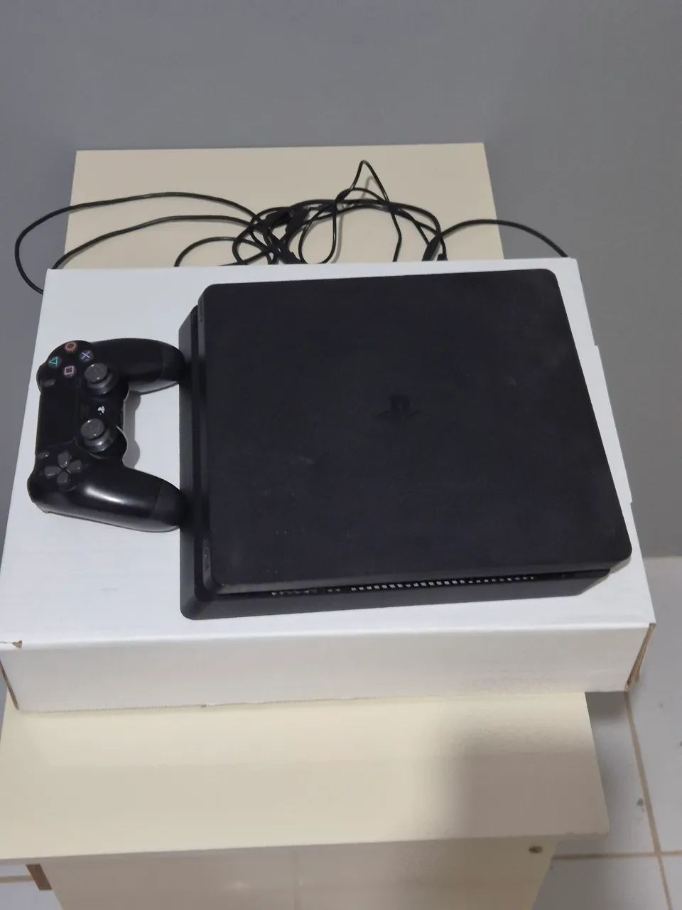 Ps4 slim na caixa 1 controle + 15 jogos cartão 12x garantia 60 dias - Foto 4