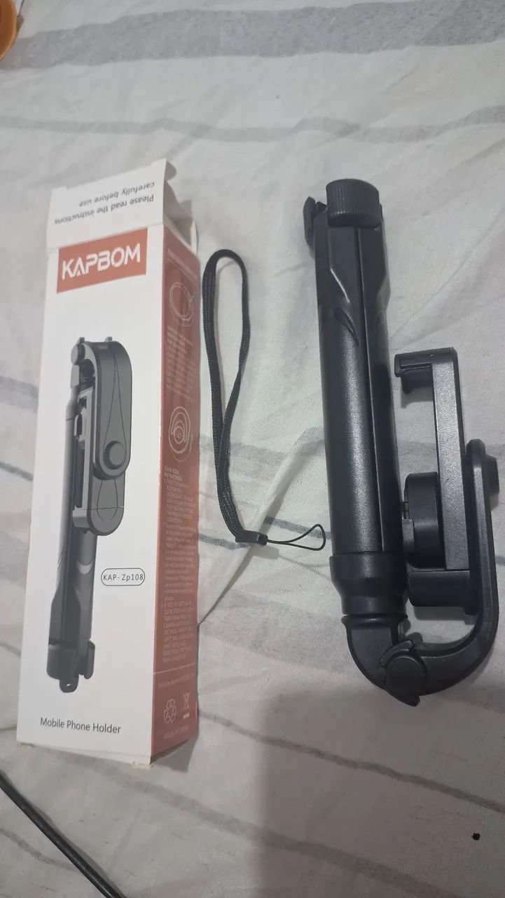 Tripé e bastão de selfie com bluetooth 