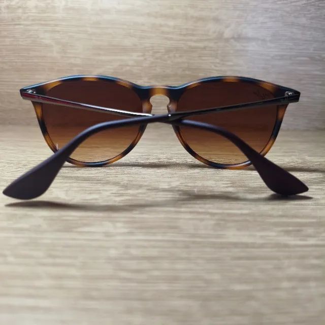 Óculos de Sol Ray Ban Erika Marrom Tartaruga - Foto 4