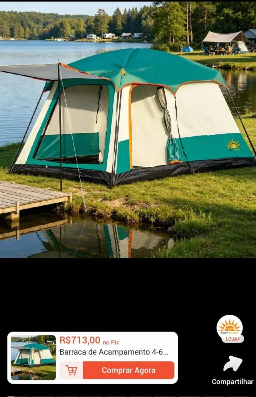 Vendo barraca de camping usada 1 vez - Foto 2