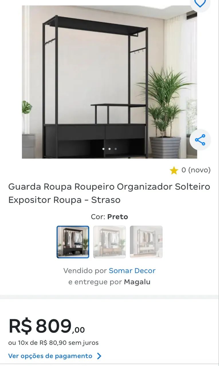 Guarda Roupa Closet Roupeiro - Foto 4