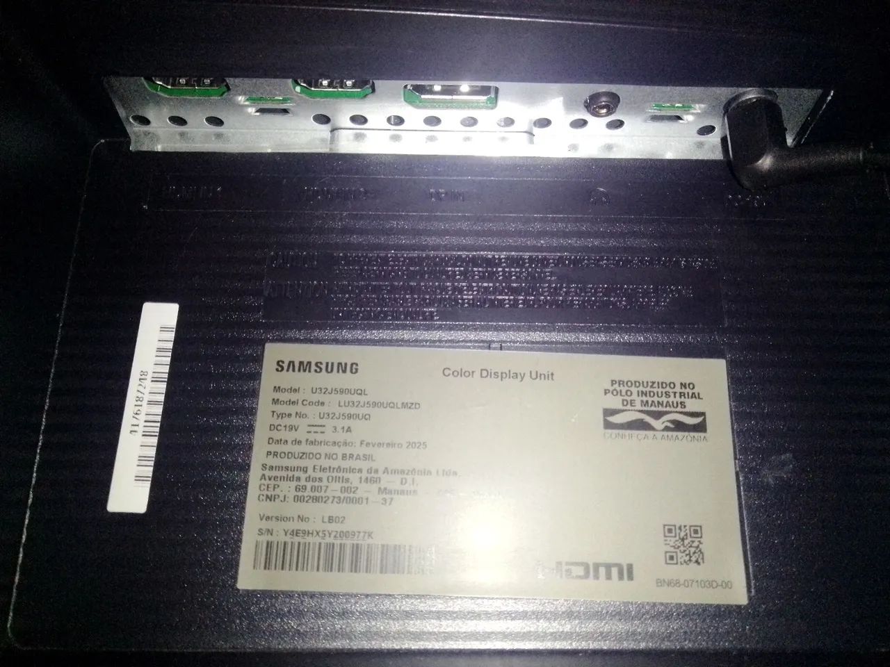 Monitor Samsung 32" polegadas 4k UHD. Seminovo com menos de 2 meses de uso. - Foto 4