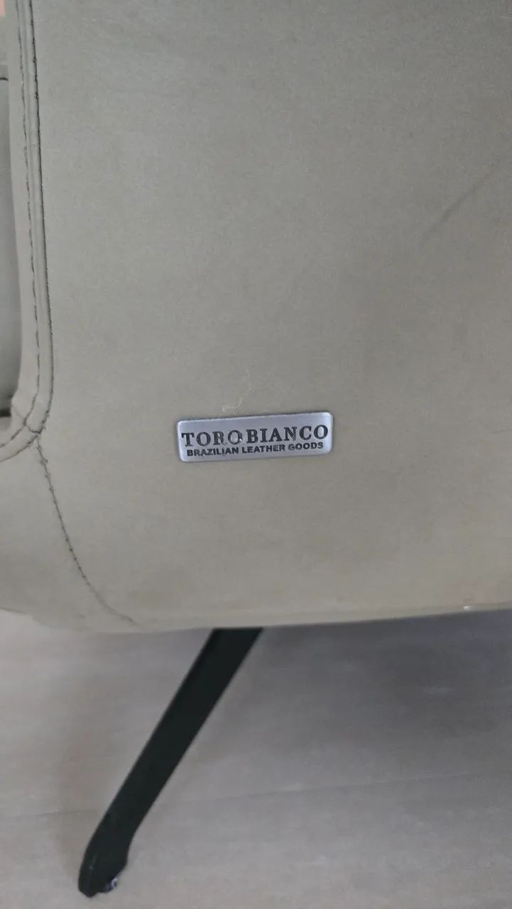 Sofá de couro premium Toro Bianco - Foto 3