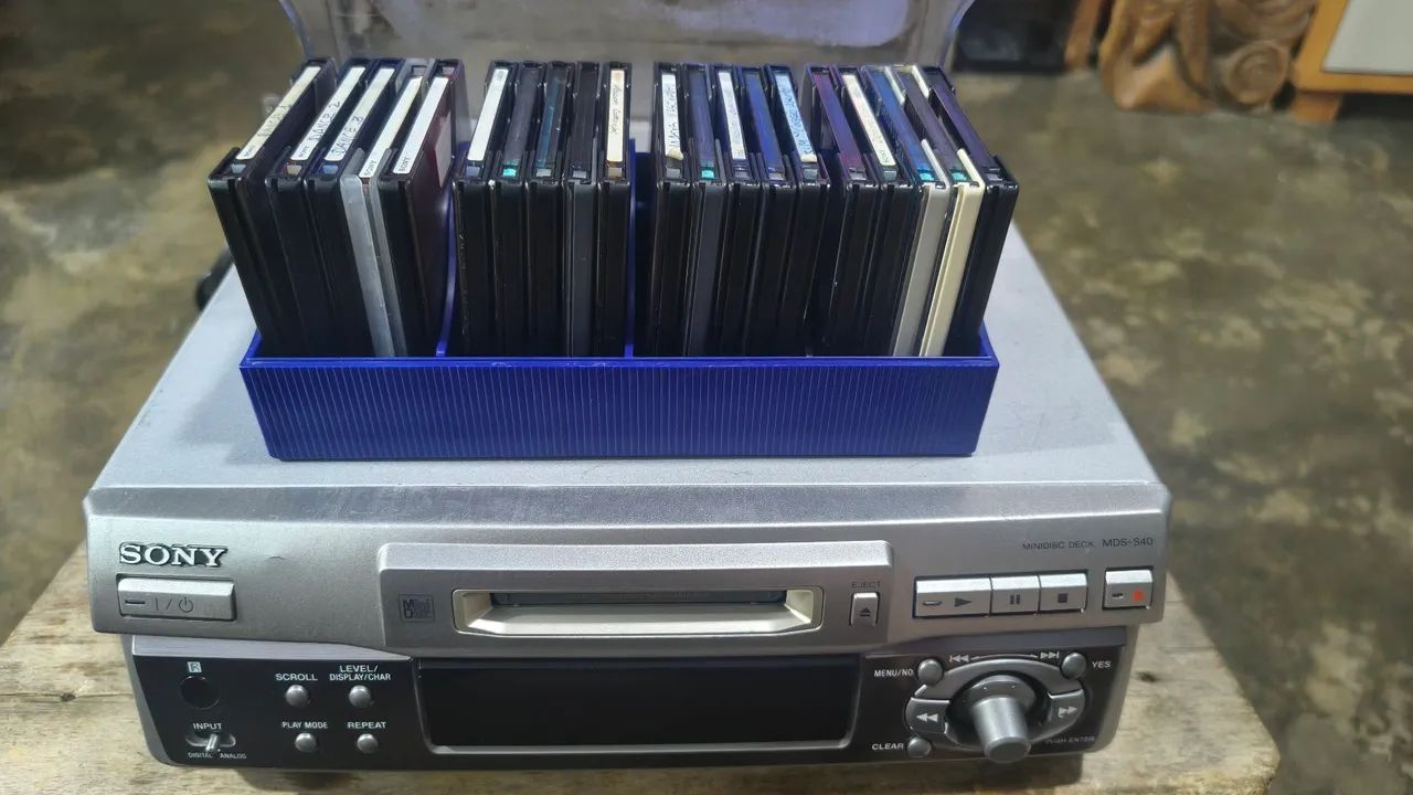 MiniDisc SONY MDS- S40 MALAYSIA + 20 mídias MD. - Aparelhos de