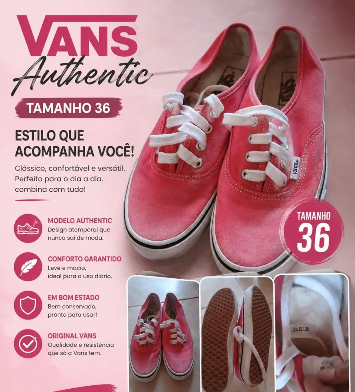 Tênis Vans Authentic 36