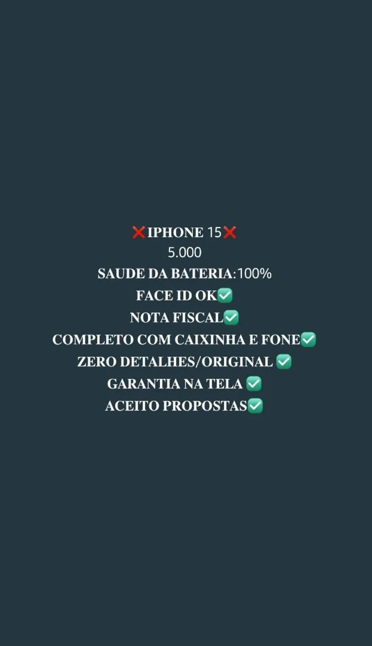 Iphone 15 258gb original