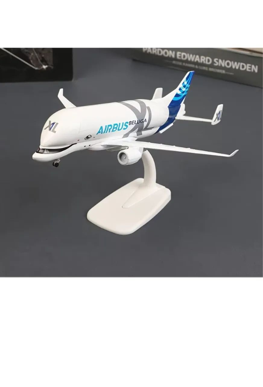 Avião Airbus Beluga A300-600ST aeronave modelo em miniatura 20cm - Foto 5