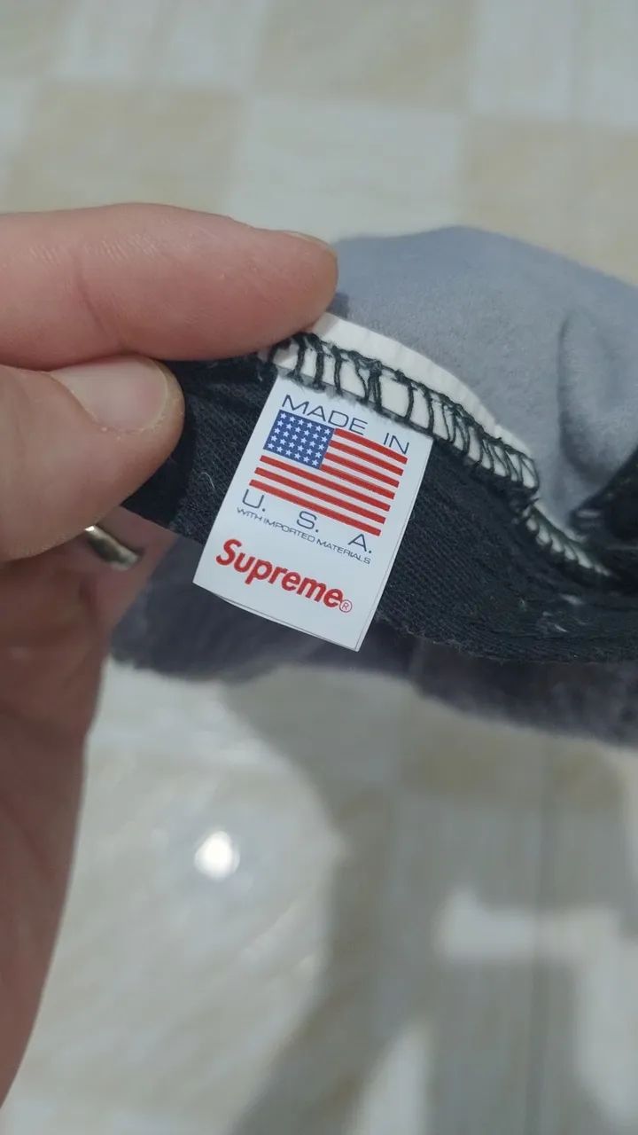 Boné supreme fleece five panel novo único no Brasil  - Foto 3