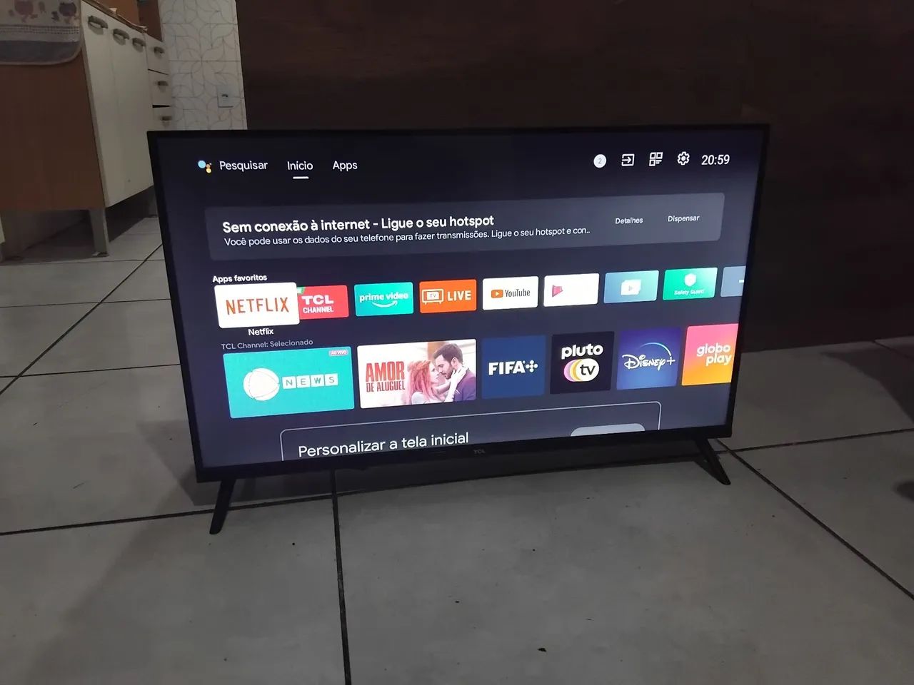 Smart tv 32 polegadas Android full HD Borda infinita tcl