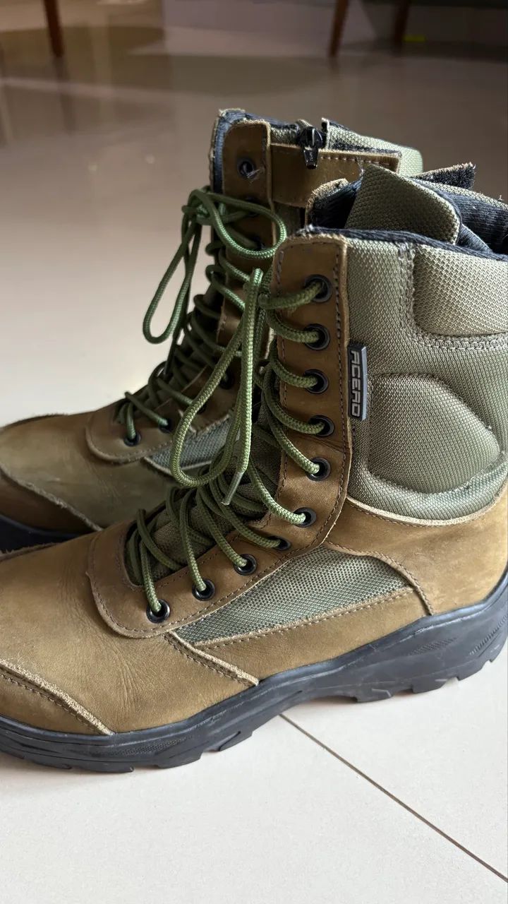 Coturno com zíper modelo novo do exército  - Foto 4