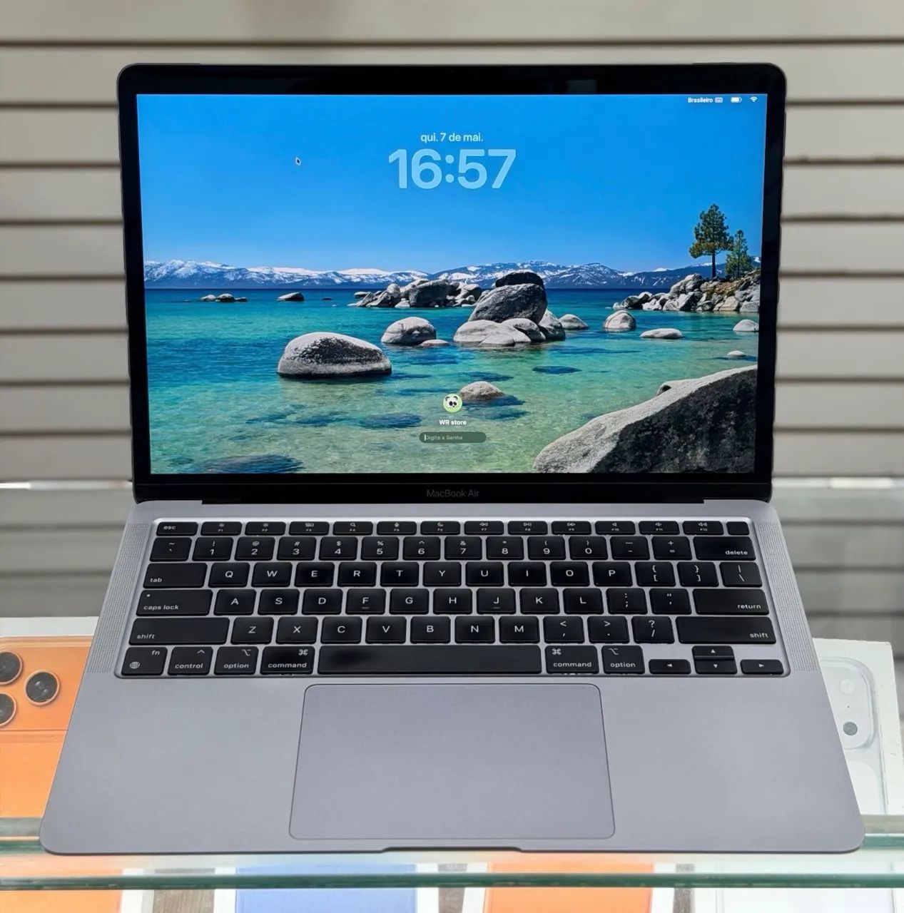 Macbook air m1 8gb / 256gb LOJA FÍSICA sem detalhes, com caixa e