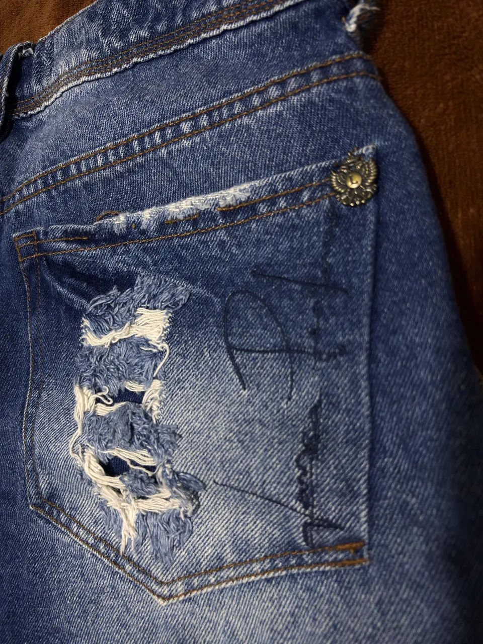 Short Jeans Lança Perfume - Tam: 38 - Foto 4