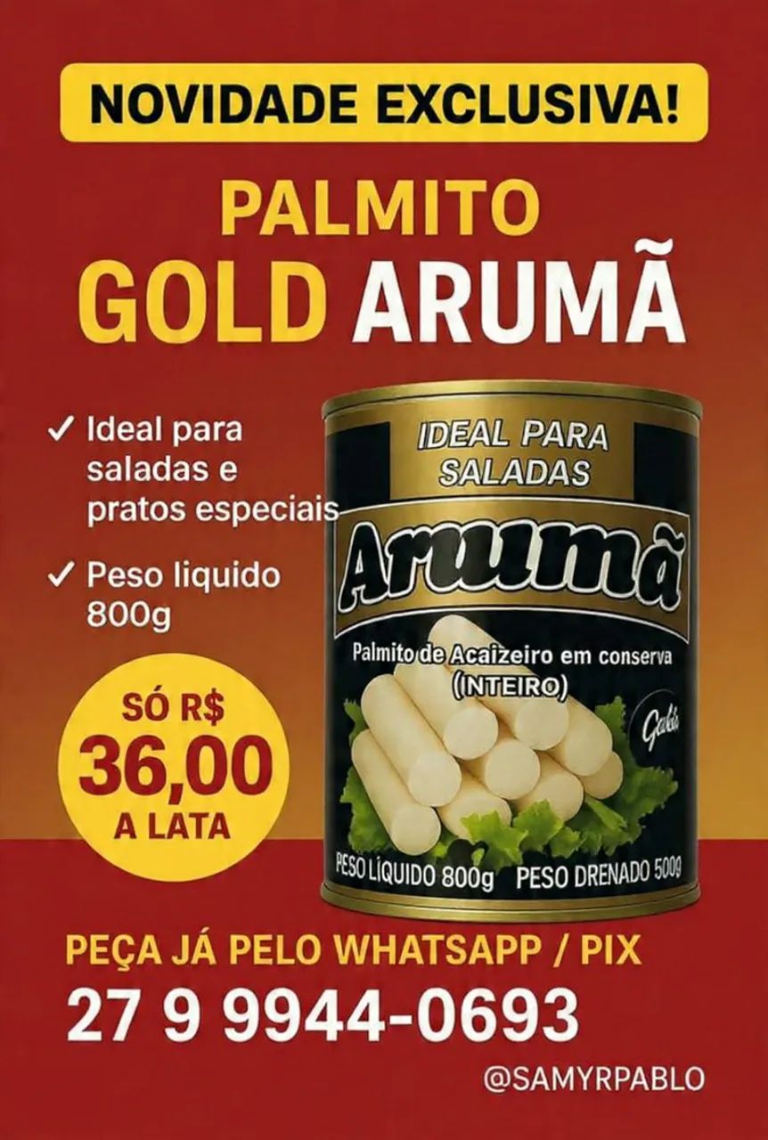 PALMITOS DE AÇAIZEIRO- produto exclusivo  - Foto 2