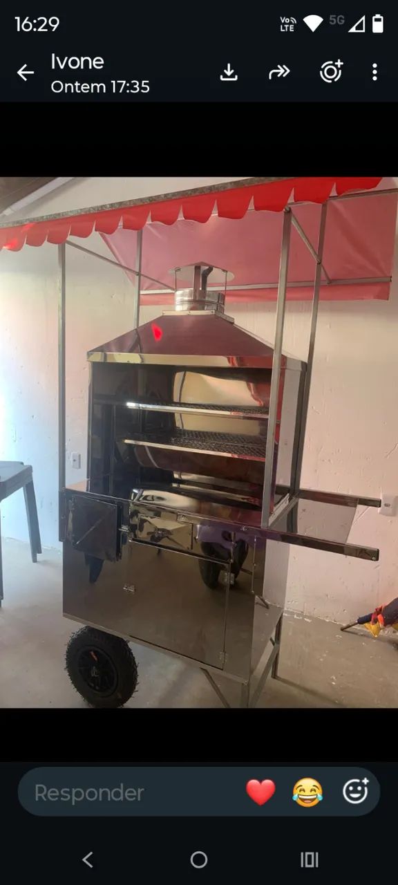 Carrinho para venda de churrasquinho contato  27- * wha6 - Foto 2