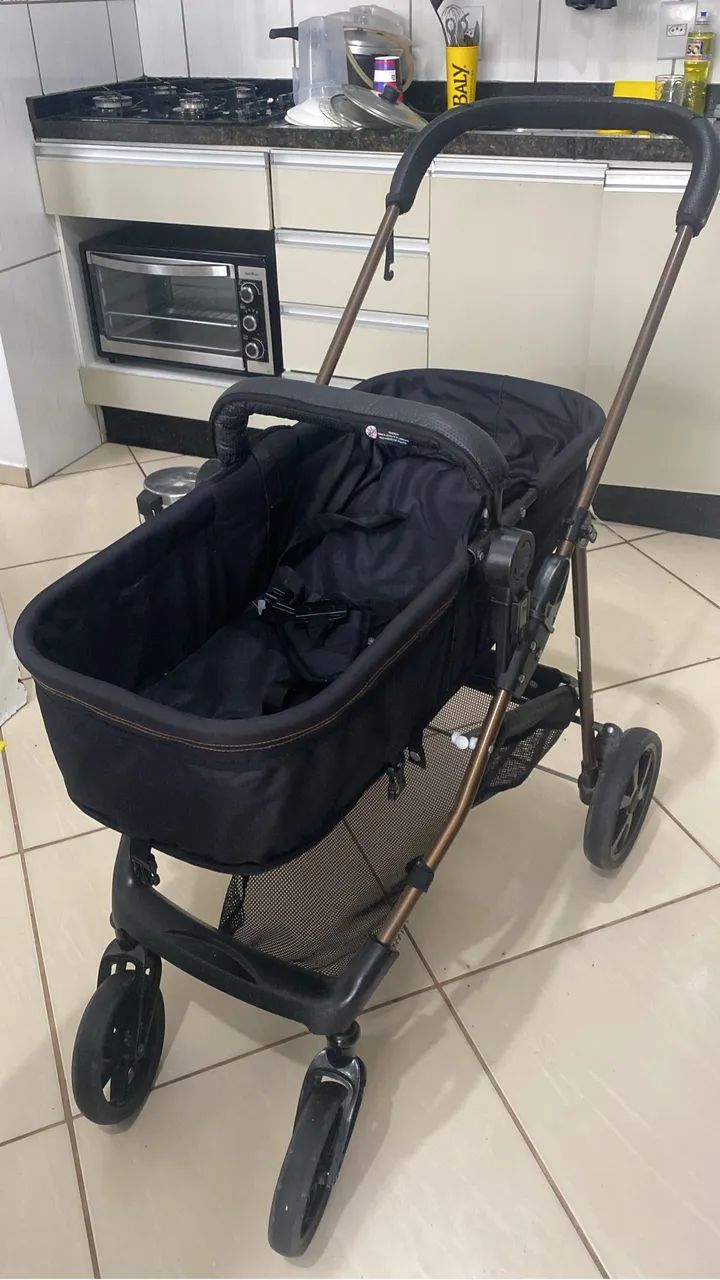 Carrinho Galzerano 3 em 1 com bebê conforto  - Foto 2