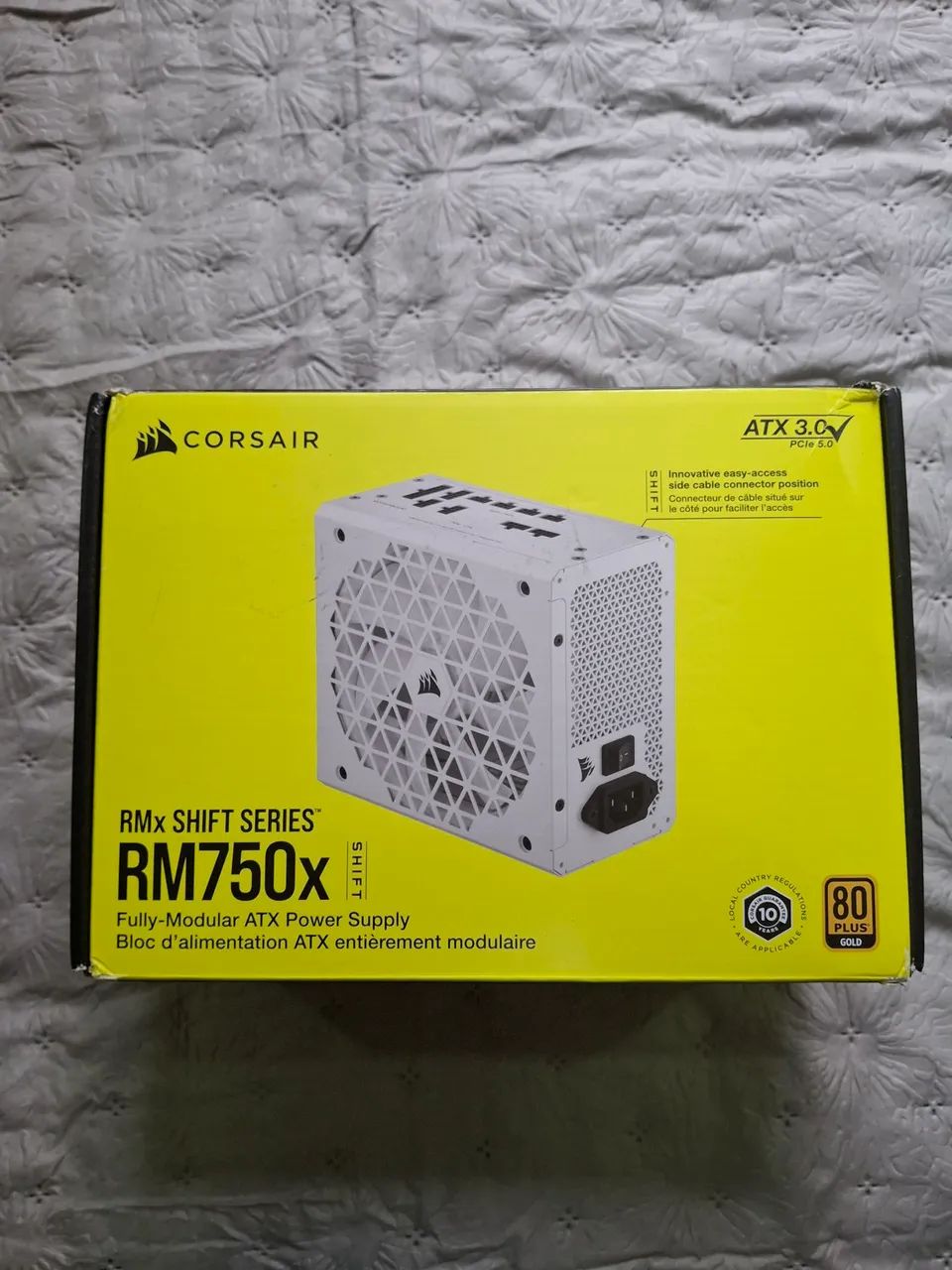 Fonte Corsair Rm750x 750w Shift Branca Full Modular