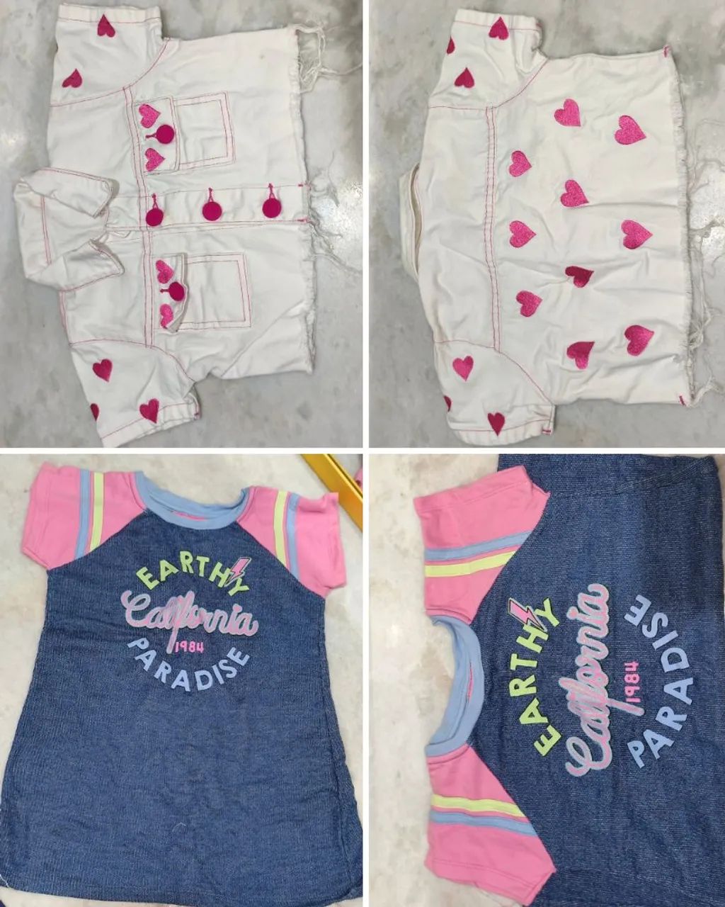Conjunto Infantil Vestido + Jaqueta Jeans