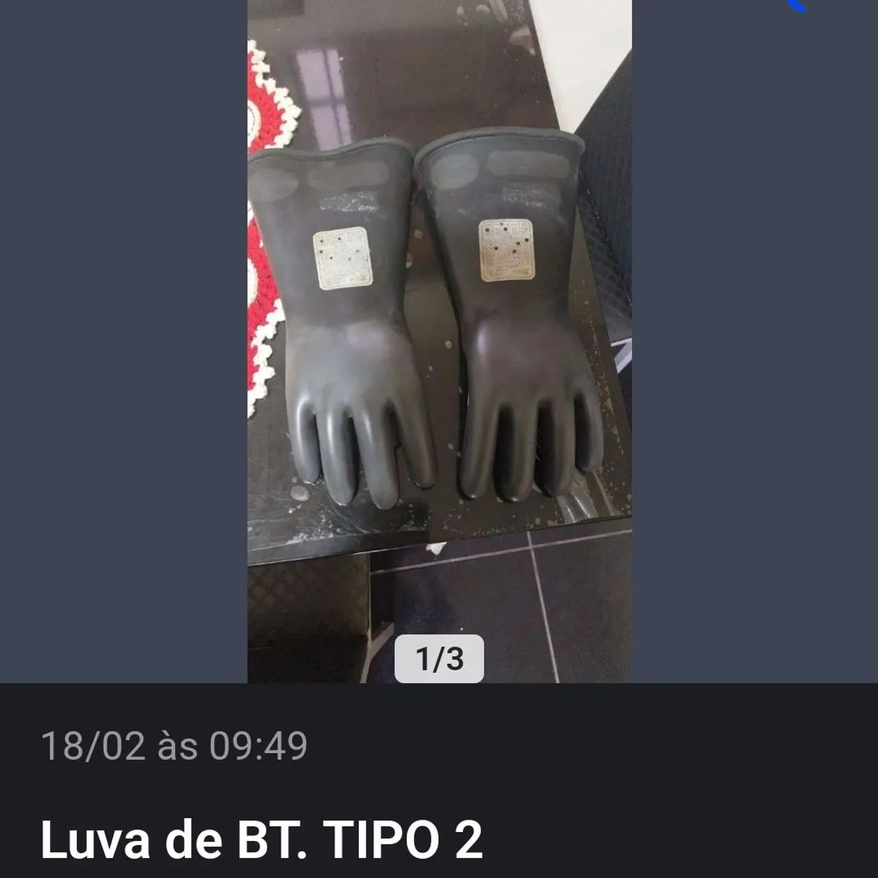 Luva de eletricista tipo 2 - Foto 2