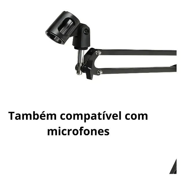 Suporte Celular Braço Articulável Universal Flexível Para Celular Tablets Microfone - Foto 4